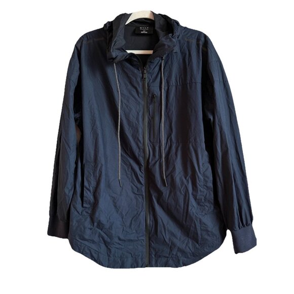 BYLT Dawnbreaker Jacket Mens Size M Navy Premium Basics Packable Windbreaker - Picture 1 of 15